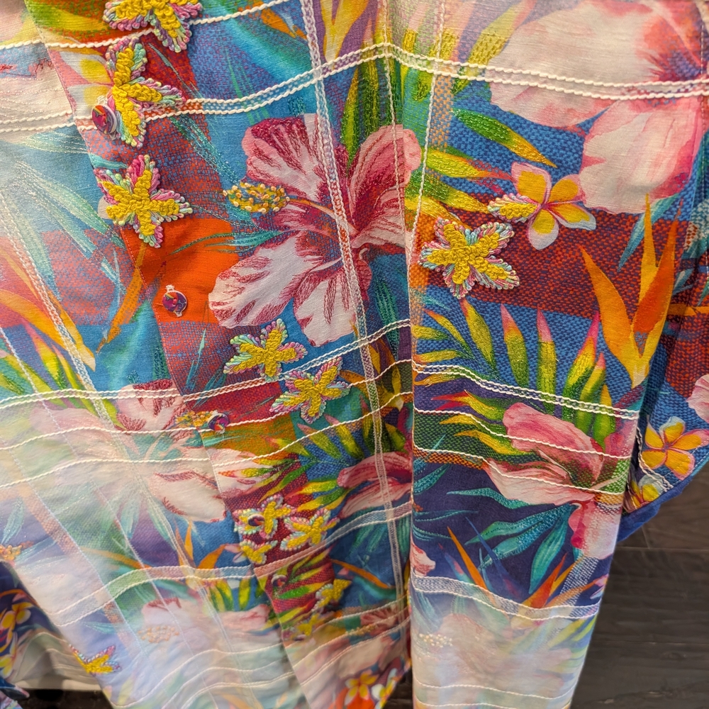 Robert Graham Multicolor Floral Dress Shirt